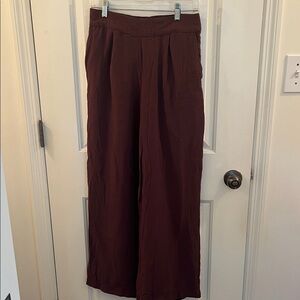 a new day Wide-Leg Pull-On Pants in Deep Burgundy